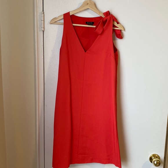 MASSIMO DUTTI faded red mini dress - Picture 1 of 4